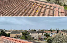 changement de faîtage et nettoyage toiture